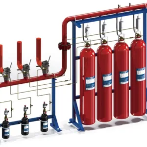 Sistema de extinción de incendios con sistema de CO2.