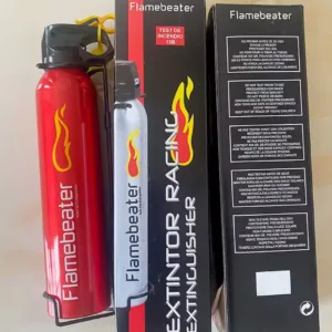 Extintor portátil de polvo seco ABC de 1 kg para automóviles y hogar compacto