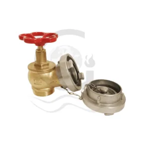 Din landing valve with storz adapter with cap