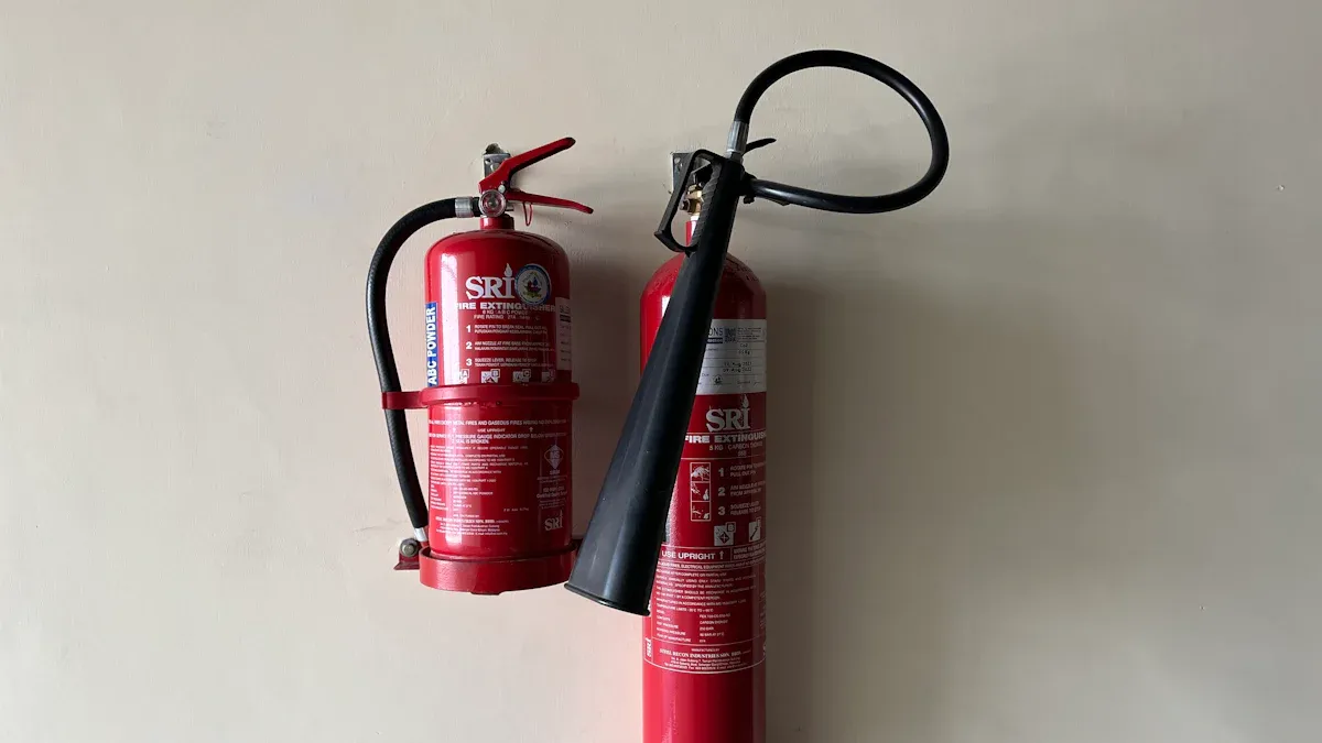 Dry Powder Fire Extinguisher and Combustible Metal Fires